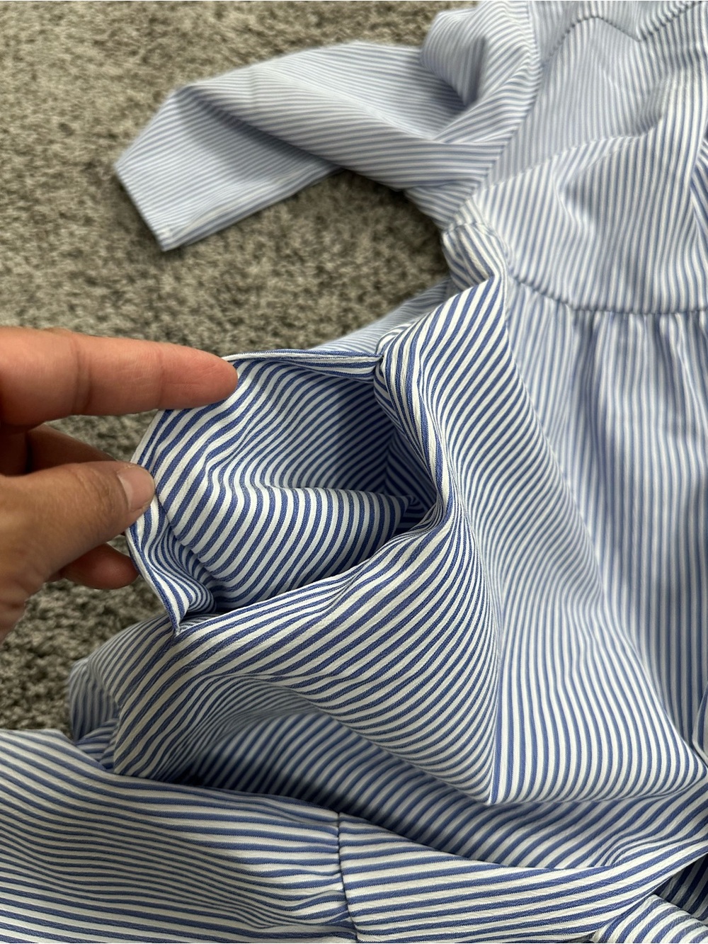 Orb Railroad Stripe Mini Dress (XS) - Picture 6 of 9